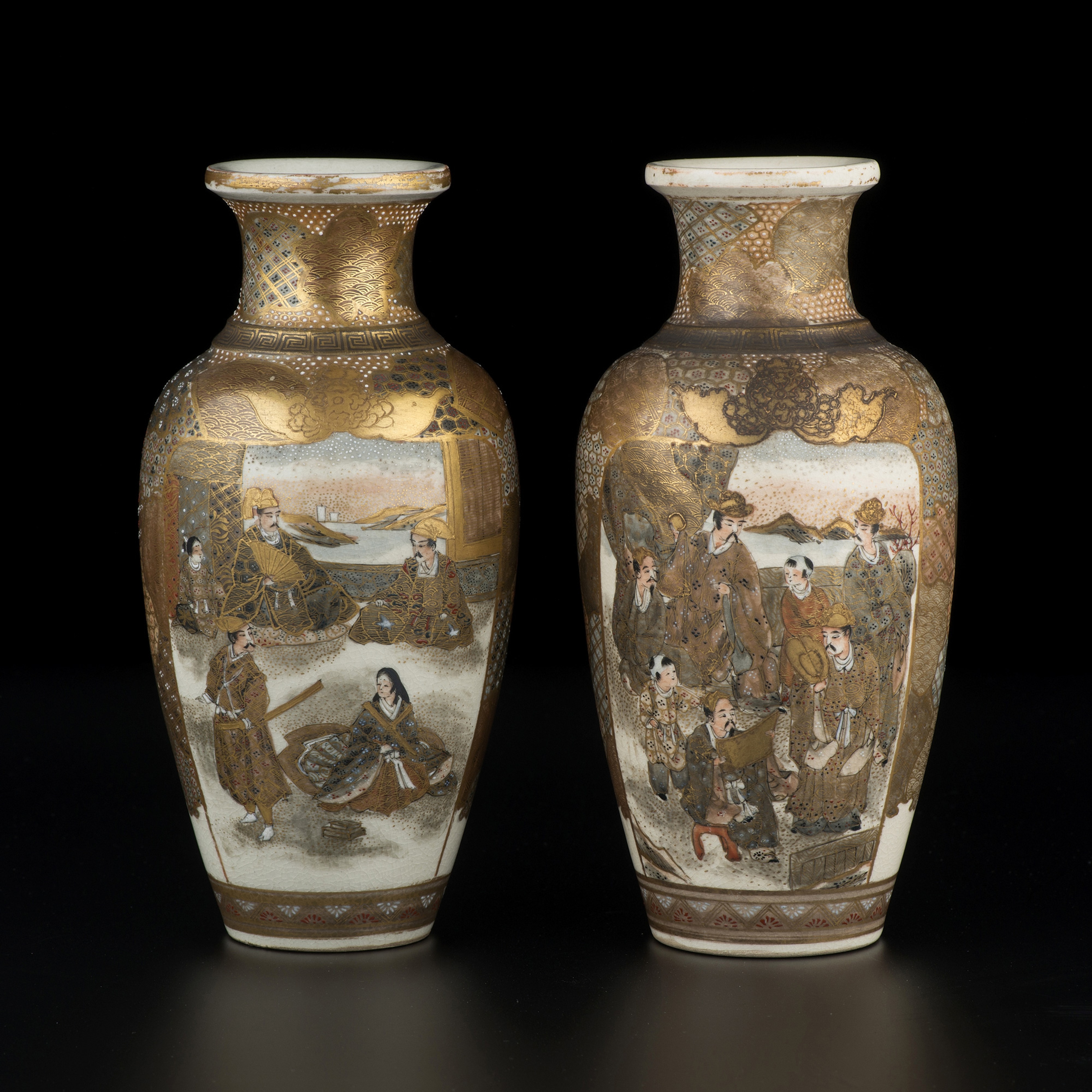 RARE vase miniature Joseph MOUGIN 8,8 cm en grès Nancy Frère