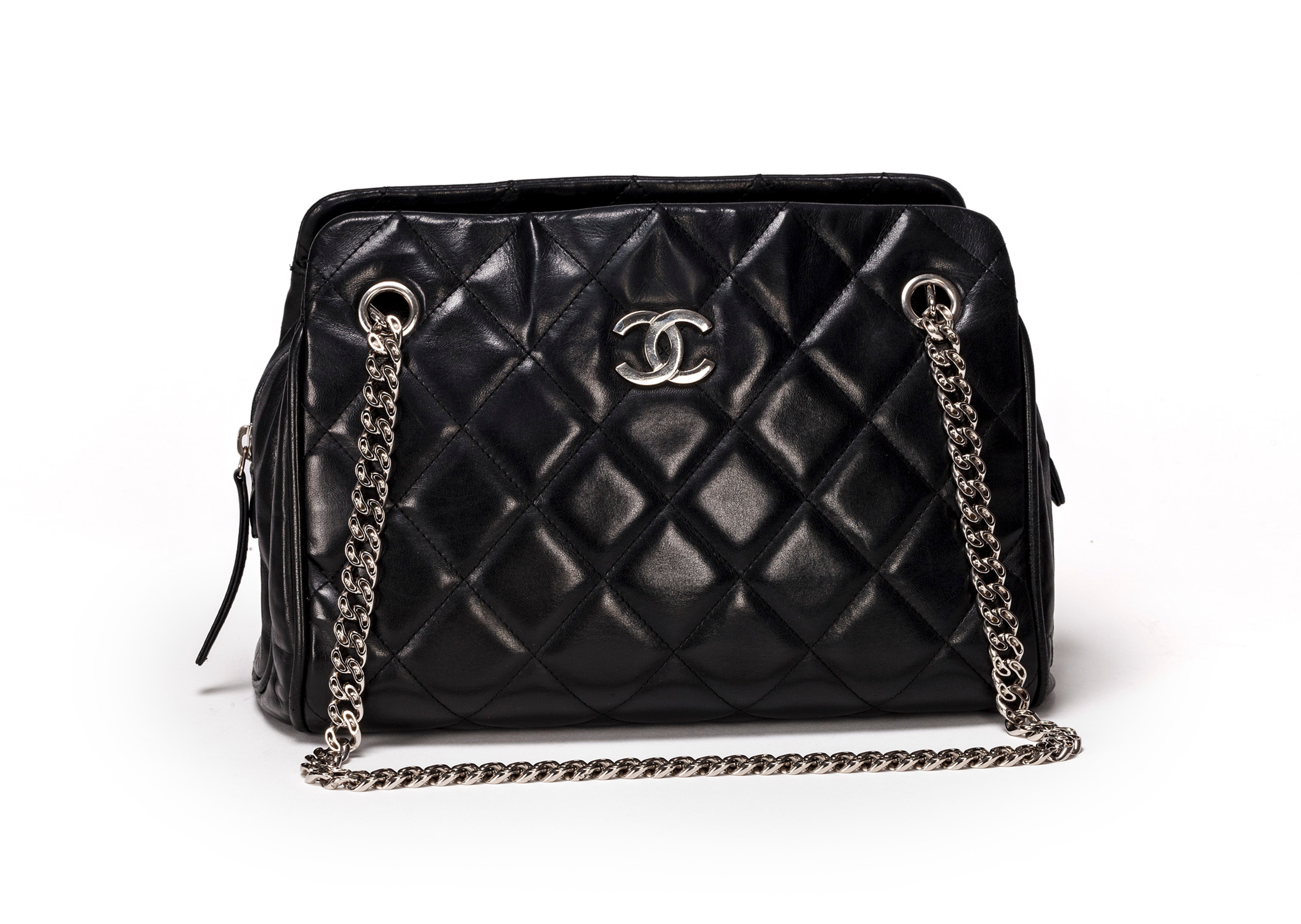 Sac Matelass Noir Style Chanel