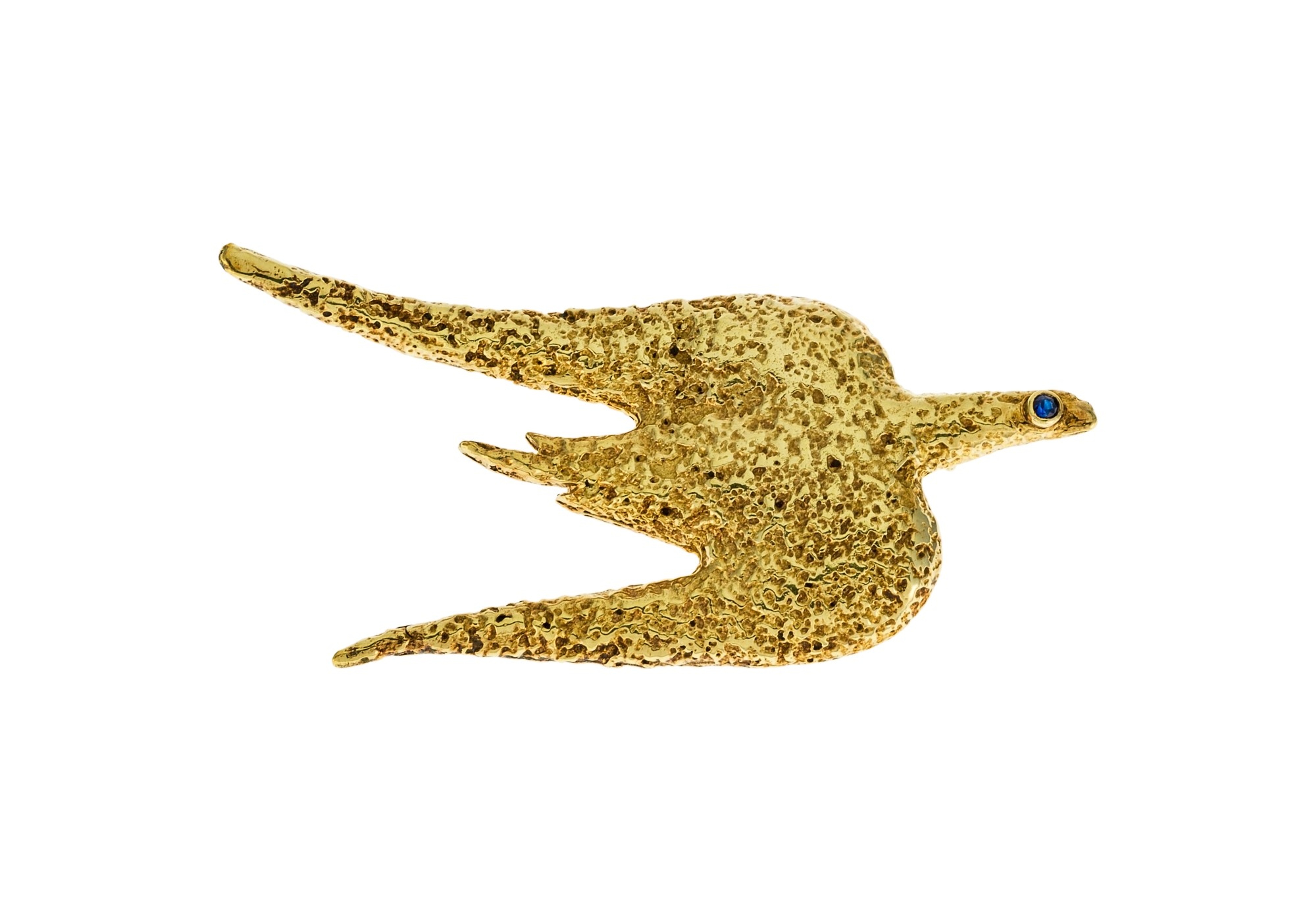 Broche Vintage Georges Rech Nœud Doré - Occasion Bijou Ancien