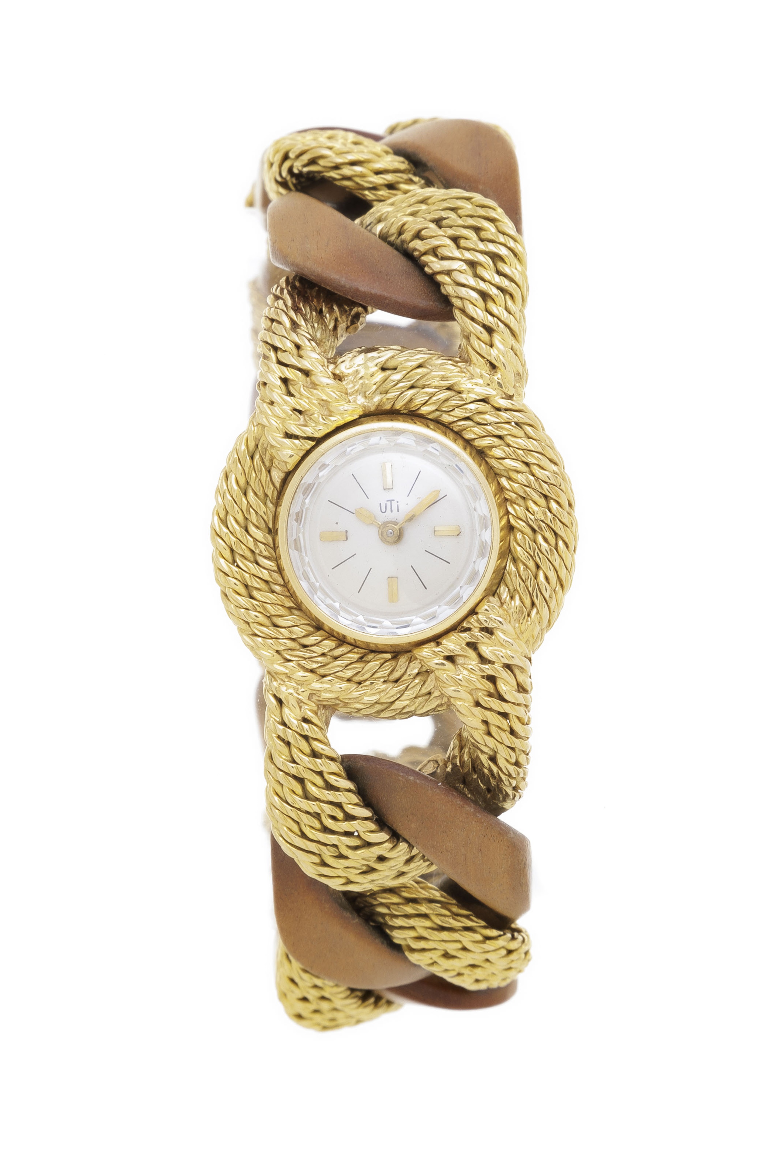 Uti et Georges Lenfant, montre-bracelet en or 750 et