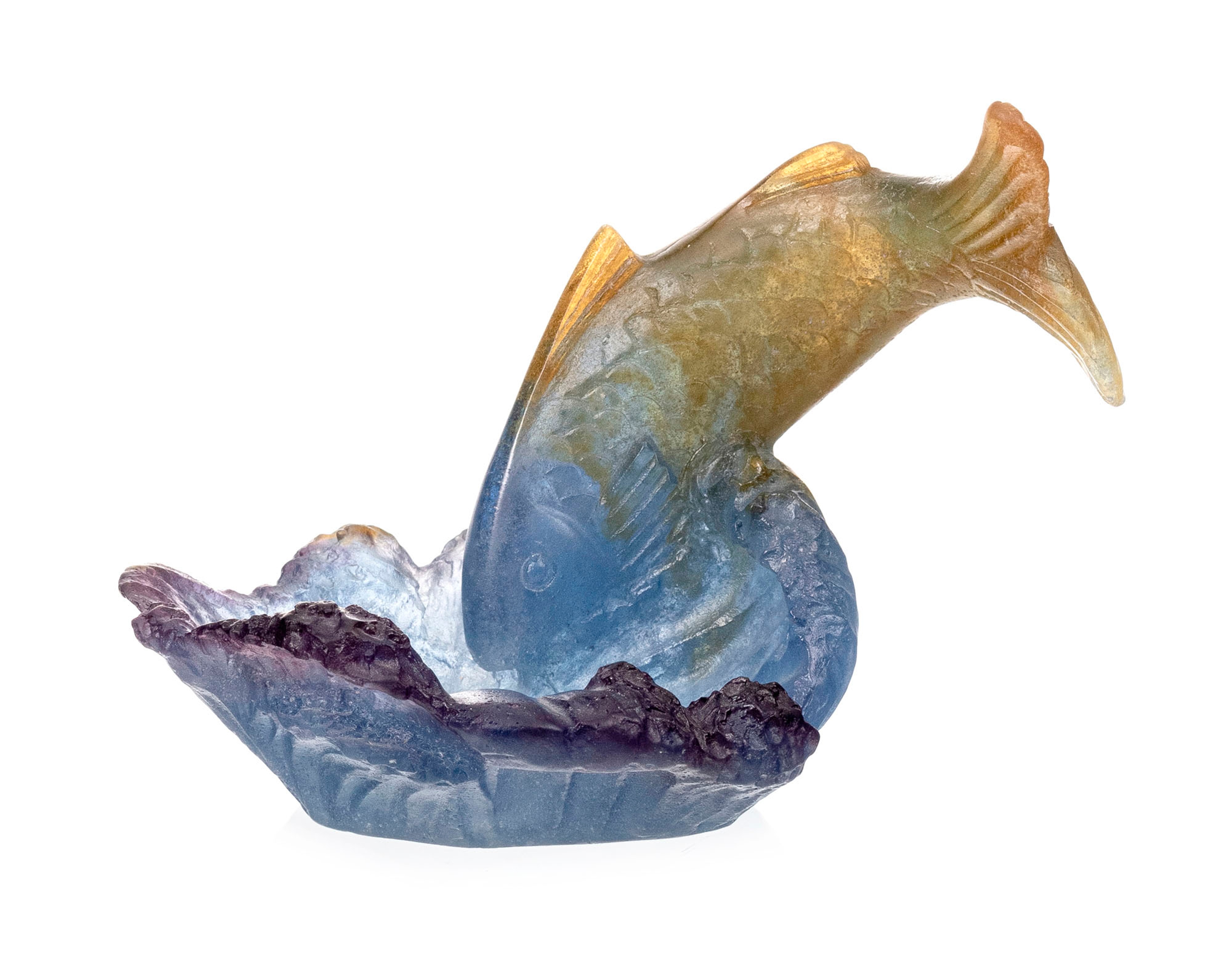 Bracelet Articulé Vintage Andrée Bazot - Cuivre, émaux Et Pâte De Verre - Années 50-60