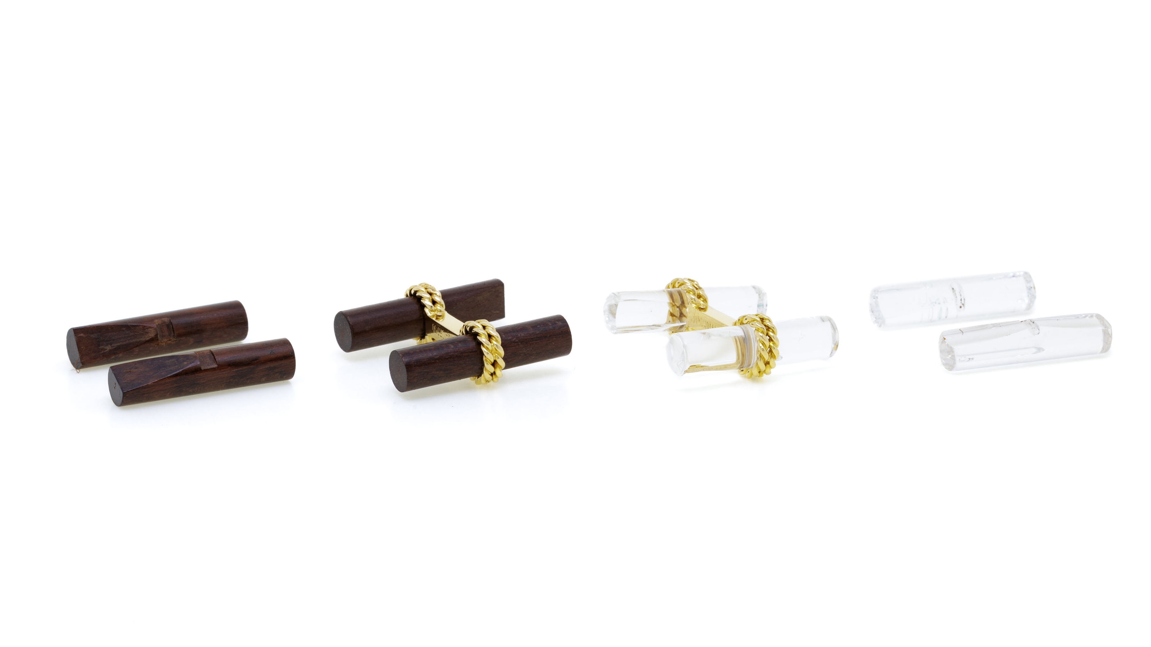 Paire De Boutons De Manchettes Avec Boîte - Bijoux Occasion, Référence 139-3/A2-5