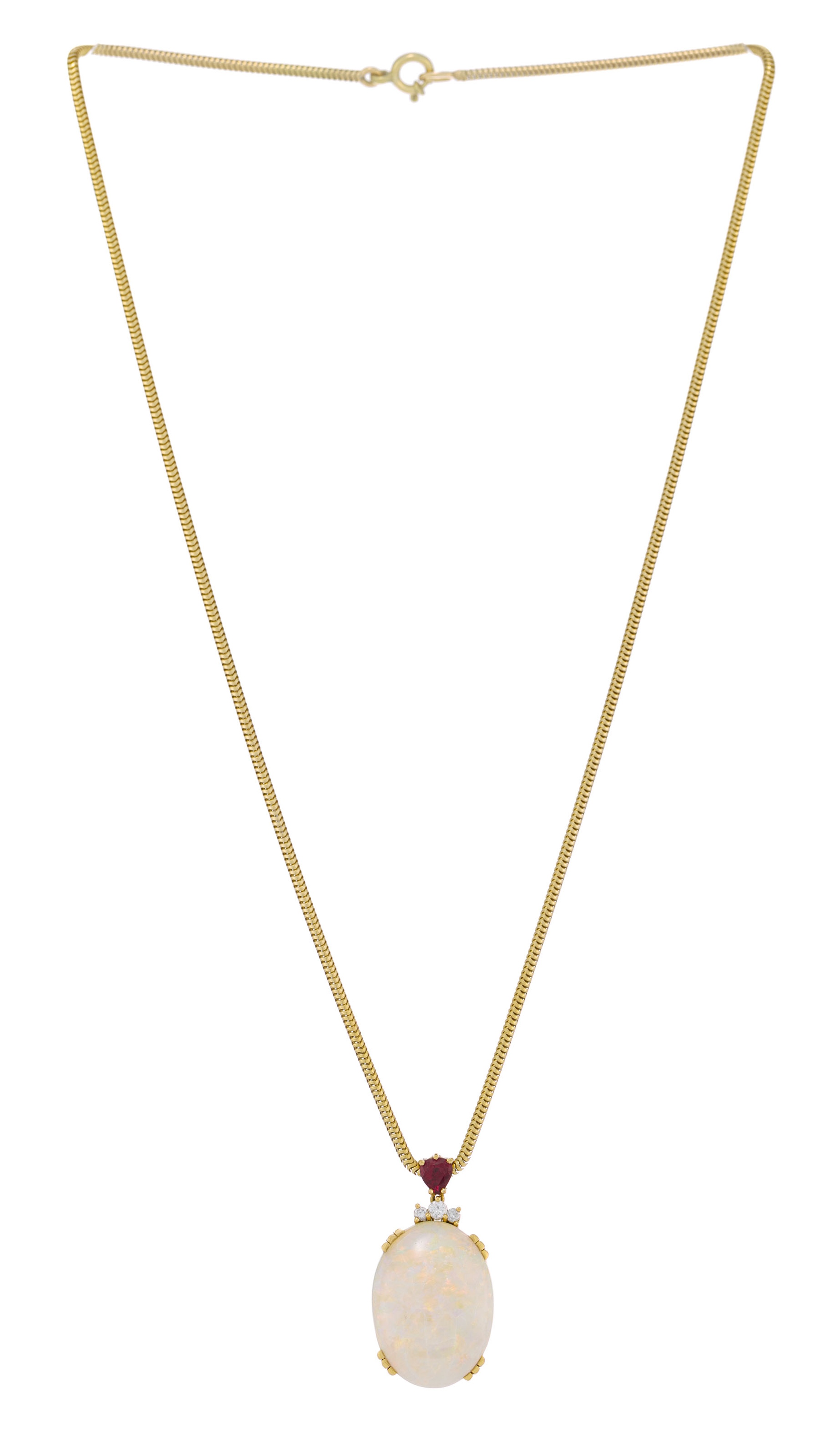 Collier en plaqué or 18 carats avec arbre de vie et zircons de couleur