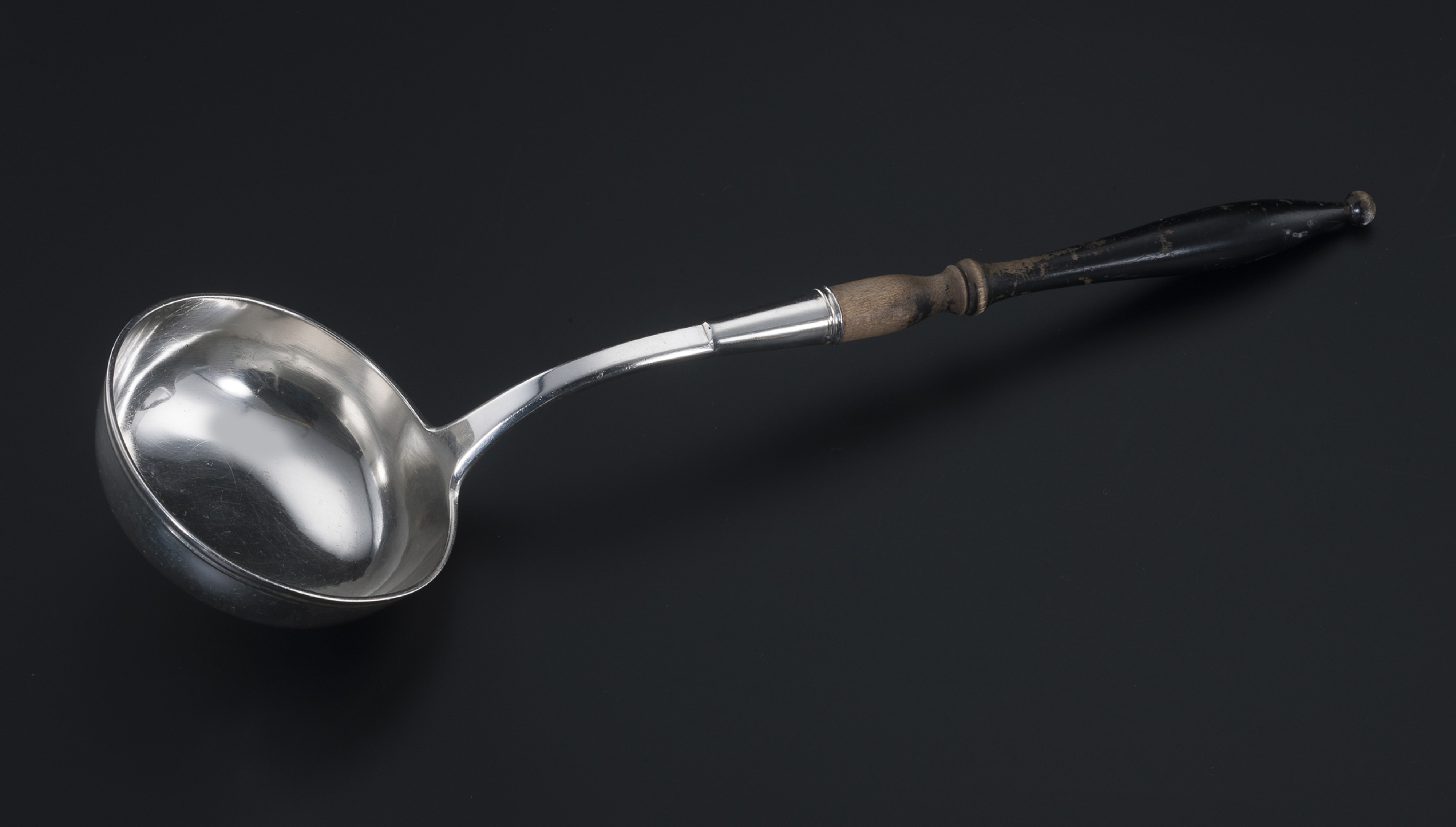 Louche à Crème Ancienne – Manche En Argent Fourré, Modèle Générique